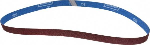 Norton - 1" Wide x 42" OAL, 80 Grit, Ceramic Abrasive Belt - Ceramic, Medium, Coated, Y Weighted Cloth Backing - USA Tool & Supply