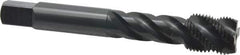 OSG - 5/8-18 UNF 4 Flute 2B Modified Bottoming Spiral Flute Tap - Vanadium High Speed Steel, Oxide Finish, 100mm OAL, Right Hand Flute, Right Hand Thread, Series 220 - USA Tool & Supply