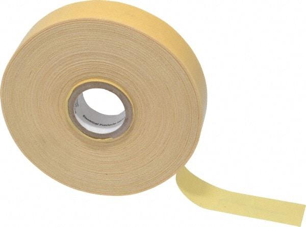 3M - 3/4" x 110', Yellow Cotton Cloth Electrical Tape - Series 2520, 8 mil Thick, 800 V/mil Dielectric Strength, 50 Lb./Inch Tensile Strength - USA Tool & Supply