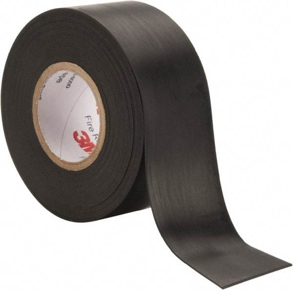 3M - 1-1/2" x 20', Black Rubber Electrical Tape - Series 77, 30 mil Thick - USA Tool & Supply