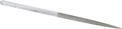 Strauss - 8-1/2" OAL Medium Square Needle Diamond File - 1/4" Wide x 1/4" Thick, 4-3/8 LOC, 126 Grit - USA Tool & Supply