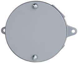 Cooper Crouse-Hinds - Electrical Outlet Box Aluminum Blank Plate - Includes (2) Screws, (4) Closure Plugs, Gasket - USA Tool & Supply