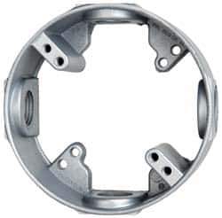 Cooper Crouse-Hinds - Electrical Outlet Box Aluminum Weatherproof Outlet Box Extension - Includes (2) Mounting Screw, (4) Closure Plugs, Gasket, Grounding Screw - USA Tool & Supply