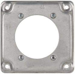 Cooper Crouse-Hinds - Electrical Outlet Box Steel Square Surface Cover - USA Tool & Supply