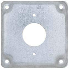 Cooper Crouse-Hinds - Electrical Outlet Box Steel Square Surface Cover - USA Tool & Supply