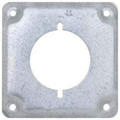Cooper Crouse-Hinds - Electrical Outlet Box Steel Square Surface Cover - USA Tool & Supply