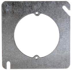 Cooper Crouse-Hinds - Electrical Outlet Box Steel Square Cover - USA Tool & Supply