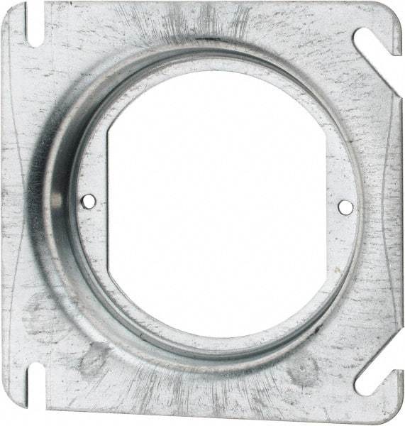 Cooper Crouse-Hinds - Electrical Outlet Box Steel Square Cover - USA Tool & Supply