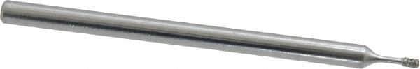 Strauss - Diamond (Abrasive) Grinding Pin - 1/8" Shank Diam x 2" Shank Length, Medium Grade, 80 Grit - USA Tool & Supply