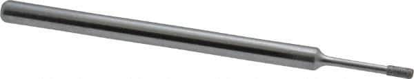 Strauss - 1/8" Head Thickness Diamond (Abrasive) Grinding Pin - 1/8" Shank Diam x 2" Shank Length, (170 Mesh Grit) - USA Tool & Supply