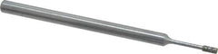 Strauss - 1/8" Head Thickness Diamond (Abrasive) Grinding Pin - 1/8" Shank Diam x 2" Shank Length, Medium Grade, 80 Grit - USA Tool & Supply