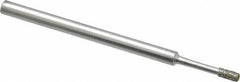 Strauss - 0.157" Head Thickness Diamond (Abrasive) Grinding Pin - 1/8" Shank Diam x 2" Shank Length, Medium Grade, 80 Grit - USA Tool & Supply