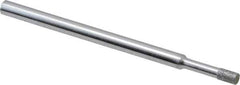 Strauss - 0.157" Head Thickness Diamond (Abrasive) Grinding Pin - 1/8" Shank Diam x 2" Shank Length, (170 Mesh Grit) - USA Tool & Supply