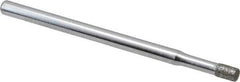 Strauss - 0.11" Head Diam x 0.157" Head Thickness Diamond (Abrasive) Grinding Pin - 1/8" Shank Diam x 2" Shank Length, Fine Grade, 120 Grit - USA Tool & Supply