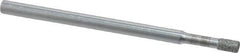 Strauss - 0.11" Head Diam x 0.157" Head Thickness Diamond (Abrasive) Grinding Pin - 1/8" Shank Diam x 2" Shank Length, Medium Grade, 80 Grit - USA Tool & Supply