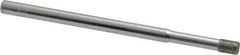 Strauss - 1/8" Head Diam x 0.157" Head Thickness Diamond (Abrasive) Grinding Pin - 1/8" Shank Diam x 2" Shank Length, Fine Grade, 120 Grit - USA Tool & Supply