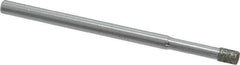 Strauss - 1/8" Head Diam x 0.157" Head Thickness Diamond (Abrasive) Grinding Pin - 1/8" Shank Diam x 2" Shank Length, Medium Grade, 80 Grit - USA Tool & Supply