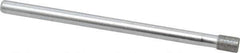 Strauss - 0.14" Head Diam x 0.197" Head Thickness Diamond (Abrasive) Grinding Pin - 1/8" Shank Diam x 2" Shank Length, (170 Mesh Grit) - USA Tool & Supply