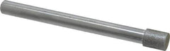 Strauss - 0.315" Head Diam x 3/8" Head Thickness Diamond (Abrasive) Grinding Pin - 1/4" Shank Diam x 3" Shank Length, Very Fine Grade, 170 Grit - USA Tool & Supply