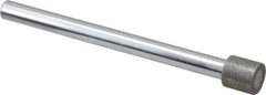 Strauss - 0.394" Head Diam x 0.394" Head Thickness Diamond (Abrasive) Grinding Pin - 1/4" Shank Diam x 3-1/2" Shank Length, (170 Mesh Grit) - USA Tool & Supply