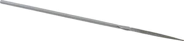 Strauss - 5-1/2" OAL Fine Point Needle Diamond File - 5/32" Wide x 1/16" Thick, 1-5/8 LOC, 91 Grit - USA Tool & Supply