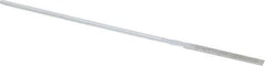 Strauss - 5-1/2" OAL Medium Equalling Needle Diamond File - 5/32" Wide x 3/32" Thick, 1-5/8 LOC, 126 Grit - USA Tool & Supply