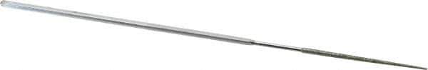 Strauss - 5-1/2" OAL Coarse Round Needle Diamond File - 1/16" Wide x 1/16" Thick, 1-5/8 LOC, 181 Grit - USA Tool & Supply