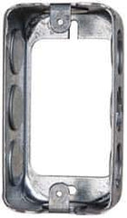 Cooper Crouse-Hinds - 1 Gang, (8) 1/2" Knockouts, Steel Rectangle Wall Box - 4" Overall Height x 2-1/8" Overall Width x 1-1/2" Overall Depth - USA Tool & Supply