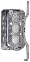 Cooper Crouse-Hinds - 1 Gang, (8) 1/2" Knockouts, Steel Rectangle Wall Box - 4" Overall Height x 2-1/8" Overall Width x 1-7/8" Overall Depth - USA Tool & Supply