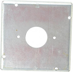 Cooper Crouse-Hinds - Electrical Outlet Box Steel Square Surface Cover - USA Tool & Supply