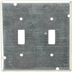 Cooper Crouse-Hinds - Electrical Outlet Box Steel Square Surface Cover - USA Tool & Supply