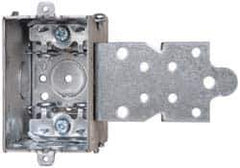 Cooper Crouse-Hinds - 1 Gang, (9) 1/2" Knockouts, Steel Rectangle Switch Box - 3" Overall Height x 2" Overall Width x 2-1/2" Overall Depth - USA Tool & Supply