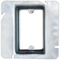 Cooper Crouse-Hinds - Electrical Outlet Box Steel Square Cover - USA Tool & Supply