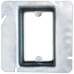 Cooper Crouse-Hinds - Electrical Outlet Box Steel Square Cover - USA Tool & Supply