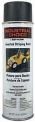 Rust-Oleum - 18 fl oz Black Striping Paint - 150' Coverage at 4" Wide, Solvent-Based Formula - USA Tool & Supply