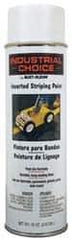 Rust-Oleum - 18 fl oz White Striping Paint - 150' Coverage at 4" Wide, Solvent-Based Formula - USA Tool & Supply