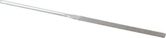 Strauss - 5-1/2" OAL Fine Equalling Needle Diamond File - 15/64" Wide x 1/16" Thick, 2-3/4 LOC, 91 Grit - USA Tool & Supply