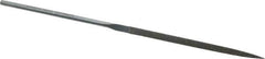 Strauss - 5-1/2" OAL Fine Three Square Needle Diamond File - 9/64" Wide x 9/64" Thick, 2-3/4 LOC, 91 Grit - USA Tool & Supply