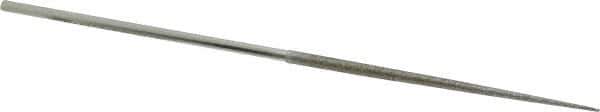 Strauss - 5-1/2" OAL Medium Round Needle Diamond File - 1/8" Wide x 1/8" Thick, 2-3/4 LOC, 126 Grit - USA Tool & Supply