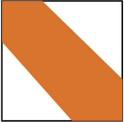 NMC - Orange & White Striped Vinyl Tape - 3" Wide x 54' Long x 0.002" Thick, General Traffic - USA Tool & Supply