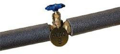 NMC - 1-1/2" High x 1-1/2" Long, English Safety & Facility Valve Tag - 1 Side, Brass - USA Tool & Supply