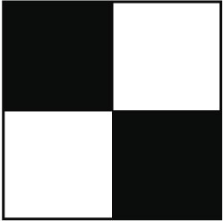 NMC - Black & White Checkered Vinyl Tape - 2" Wide x 108' Long x 0.002" Thick, General Traffic - USA Tool & Supply