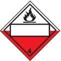 NMC - Fire (Graphic), Pressure Sensitive Vinyl Fire Sign - 10-3/4" Wide x 10-3/4" High - USA Tool & Supply