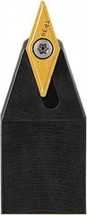 Seco - SVVB, Neutral Cut, 72.5° Lead Angle, 20mm Shank Height x 20mm Shank Width, Neutral Rake Indexable Turning Toolholder - 125mm OAL, VB.T 1102.. Insert Compatibility, Series Screw Lock - USA Tool & Supply