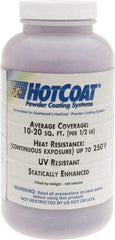 Made in USA - 8 oz Dark Purple Paint Powder Coating - Polyurethane, 10 Sq Ft Coverage - USA Tool & Supply