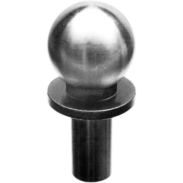 TE-CO - 1/2" Ball Diam, 1/4" Shank Diam, Alloy Steel Inspection Tooling Ball - USA Tool & Supply