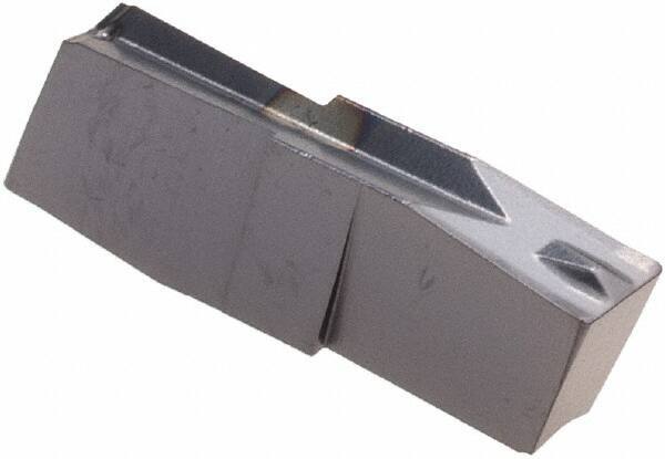Iscar - 287020GIP Grade IC908, 2.87mm Cutting Width Carbide Grooving Insert - 13mm Max Depth of Cut, Neutral, 0.2mm Corner Radius, TiN/TiAlN Finish - USA Tool & Supply