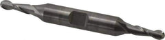 Atrax - 3/16" Diam, 1/2" LOC, 2 Flute Solid Carbide Ball End Mill - Uncoated, Double End, 3" OAL, 3/8" Shank Diam - USA Tool & Supply