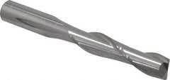 Atrax - 5/16", 1-3/8" LOC, 5/16" Shank Diam, 2-1/2" OAL, 2 Flute, Solid Carbide Square End Mill - Single End, Uncoated, Spiral Flute, 30° Helix, Centercutting, Right Hand Cut - USA Tool & Supply