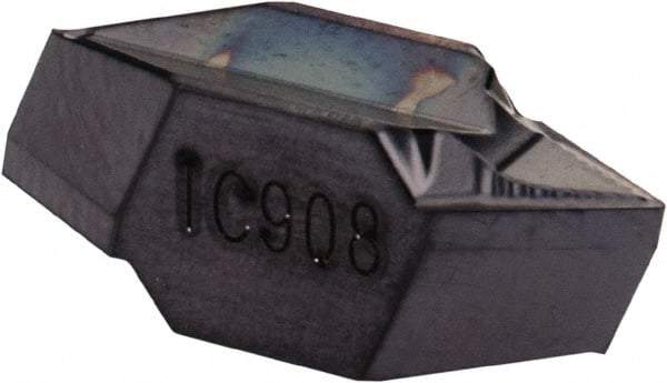 Iscar - TIPI5.4 Grade IC908, Internal Partial Profile 60° Threading Insert - 3.91mm & 8 TPI Int Pitch, TiAlN Finish, Carbide - USA Tool & Supply
